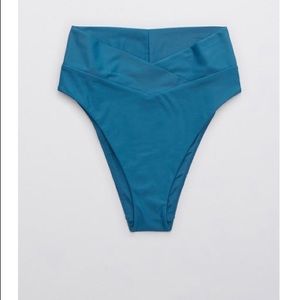 Aerie Crossover High Cut Cheeky Bikini Bottom